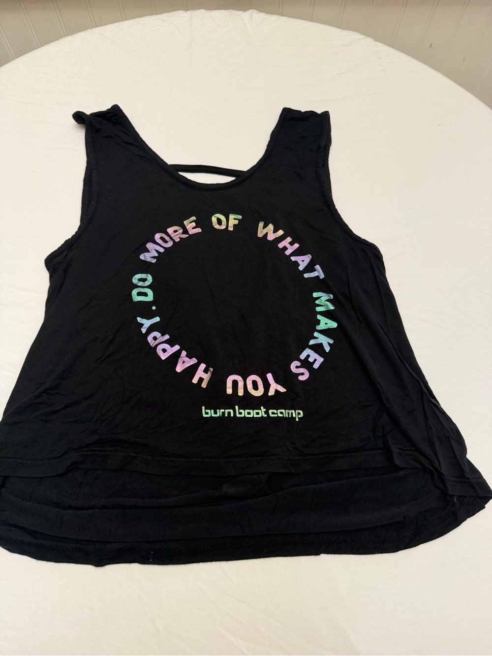 Burn Boot Camp Women's Black Motivational Tank Top